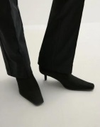 Nelly - Svart - Squaretoe Soft Ankel Boot