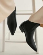 Nelly - Svart - Flat Regular Chelsea Boot