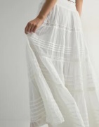 Neo Noir - Vit - Felicia S Voile Skirt