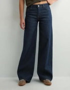 Pieces - Blå - Pcselma Lw Wide Jeans Rinse Noos Bc