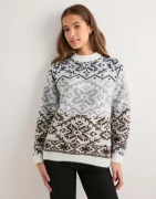 Pieces - Multi/Mönstrad - Pcjo Ls High Neck Knit Bc