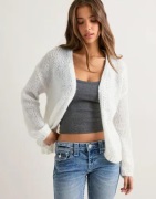 Only - Vit - Onlnordic Life L/S Cardigan Rp Knt