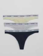Calvin Klein Underwear - Multi/Mönstrad - Thong 3PK