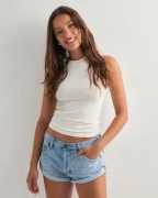 One Teaspoon - Blå - Bandit Low Waist Denim Short