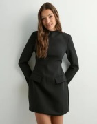 Malina - Svart - Leanna High Neck Mini dress