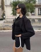 Nelly - Svart - Contrast Mini Shorts