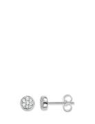 Ear Studs Sparkling Circles Accessories Jewellery Earrings Studs Silve...