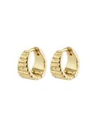 Jemma Huggie Hoop Earrings Gold-Plated Accessories Jewellery Earrings ...