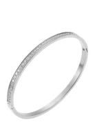 By Jolima Celine Crystal Bangle Silver