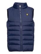 Lyle & Scott Junior Leightweight Panel Gilet Blå