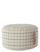 OYOY Living Design Grid Pouf Large Multi/patterned