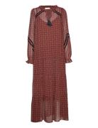 Crninette Dress - Kim Fit Maxiklänning Festklänning Brown Cream