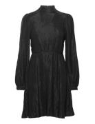 Slfmadina Ls Short Dress B Kort Klänning Black Selected Femme