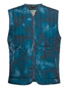Quilted Vest Avesta Abstract Ink Väst Blue DEDICATED