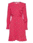 Scotch & Soda Ruffled Hem Mini Dress Rosa