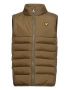 Lyle & Scott Junior Leightweight Panel Gilet Brun