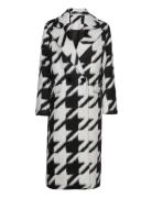 Mabel Houndstooth Co Outerwear Coats Winter Coats Multi/patterned AllS...