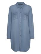 Vero Moda Vmsigga Ls Short Dress Lt Bl Ga Noos Blå