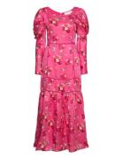 Gizelle Maxi Dress Maxiklänning Festklänning Pink Love Lolita