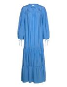 2Nd Esme Tt - Sheer Delight Maxiklänning Festklänning Blue 2NDDAY