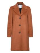 Selected Femme Slfnew Sasja Wool Coat B Noos Brun