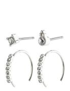Kali Crystal Earrings Accessories Jewellery Earrings Hoops Silver Pilg...