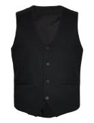 Milano Jersey Waistcoat Kostymväst Black Clean Cut Copenhagen