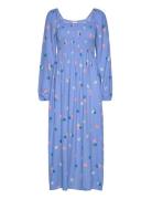 Enzinnia Dress Aop 7014 Maxiklänning Festklänning Blue Envii