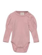 Smallstuff Body Ls W. Puff, Powder Rosa