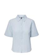 Pclorna Ss Shirt Bc Top Blue Pieces