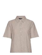 Pclorna Ss Shirt Bc Top Brown Pieces