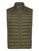 Hackett London Ultra Lw Gilet Khaki Green