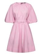 A-Line Puff Sleeve Dress Kort Klänning Pink Karl Lagerfeld