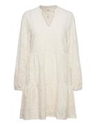 Objfeodora Gia L/S Dress Div Kort Klänning White Object