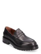 Loafer Loafers Låga Skor Black ANGULUS