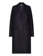 Wool Blend Classic Coat Outerwear Coats Winter Coats Navy Tommy Hilfig...