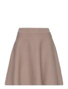 Yasfonny Hw Knit Skirt S. Noos Kort Kjol Beige YAS