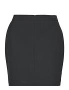 Heavy Viscose Mini Skirt Kort Kjol Black Calvin Klein