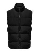 ONLY & SONS Onsmelvin Life Puffer Vest Otw Vd Svart