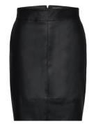 Carbase Faux Leather Skirt Otw Kort Kjol Black ONLY Carmakoma