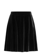 Vila Vikatja Hw Short Velvet Skirt/Ka Svart