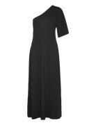 Chris Shoulder Dress Maxiklänning Festklänning Black Marville Road