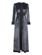 Dvf Libby Dress Maxiklänning Festklänning Blue Diane Von Furstenberg