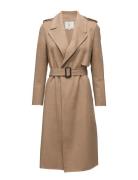 Slftana Ls Handmade Coat B Outerwear Coats Winter Coats Brown Selected...