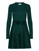 Dress Malin Knitted Kort Klänning Green Lindex