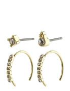 Kali Crystal Earrings Accessories Jewellery Earrings Hoops Gold Pilgri...