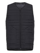Go Anywear? Quilted Padded Zip Vest Väst Black Knowledge Cotton Appare...