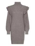 Vibooba Frill Dress /B Kort Klänning Grey Vila