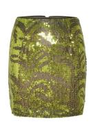 Paisleygz Mini Skirt Kort Kjol Green Gestuz