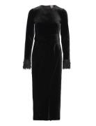 Yasserena Ls Long Dress Maxiklänning Festklänning Black YAS